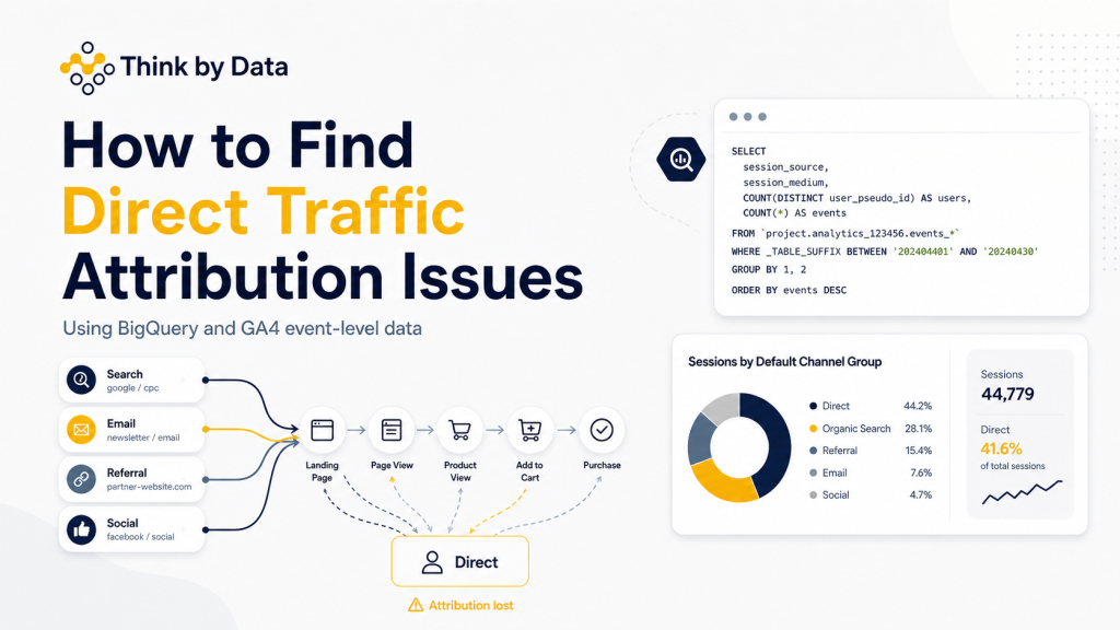 How to Check If GA4 Sessions Are Switching to Direct Traffic Using BigQuery