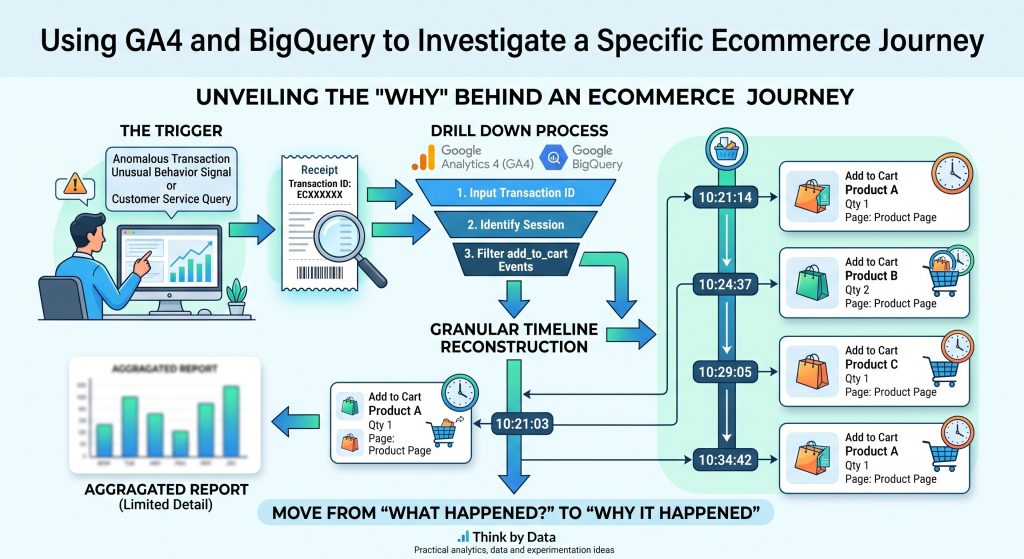 Using GA4 and BigQuery to Investigate a Specific Ecommerce Journey